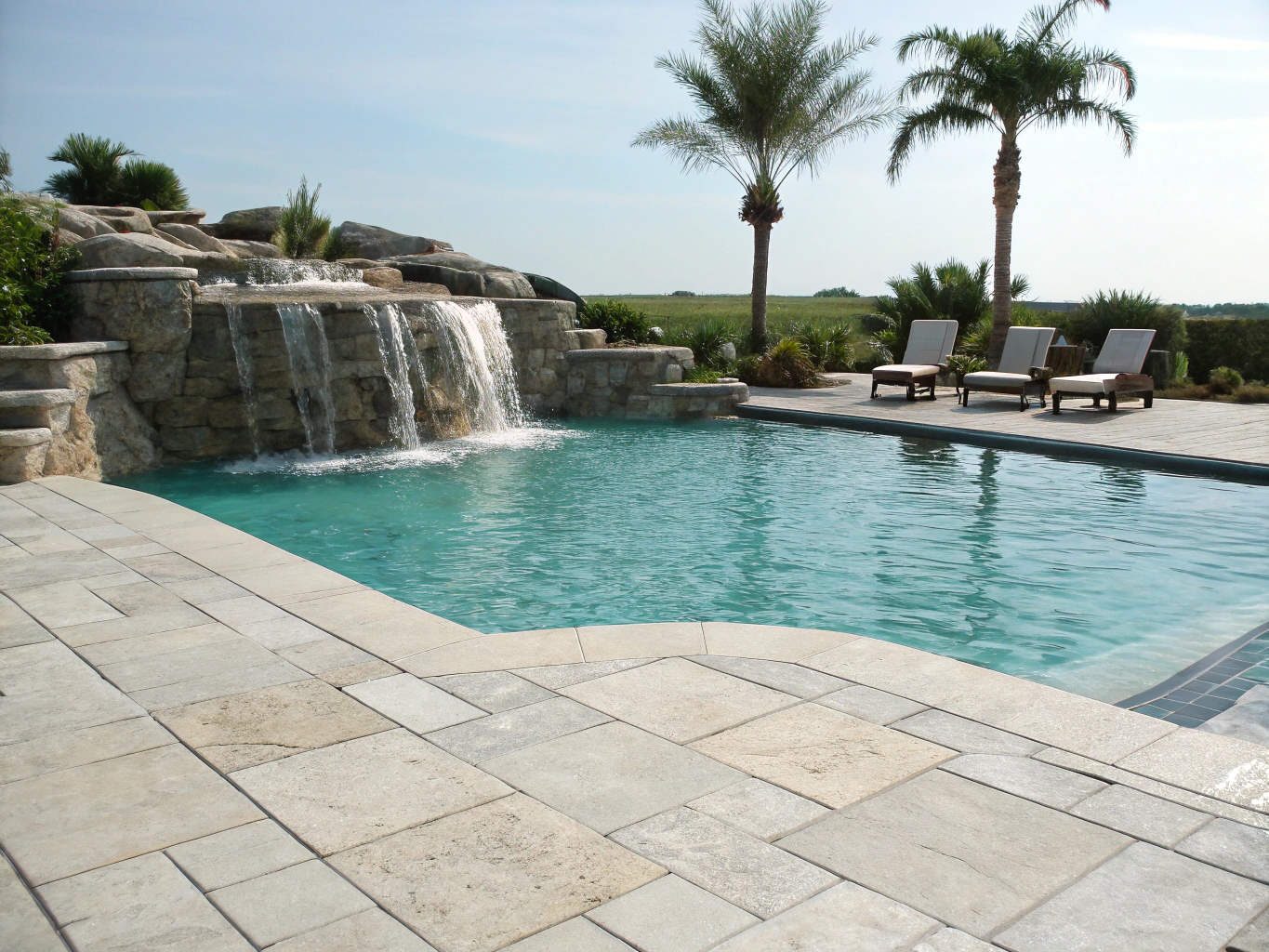 Luxury Pool with Waterfall