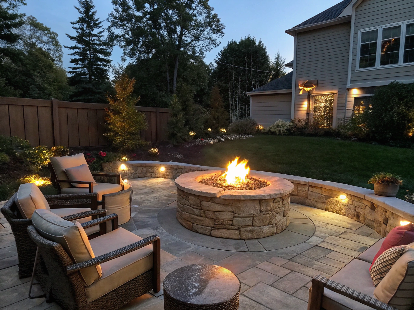 Outdoor Lighting & Fire Pits