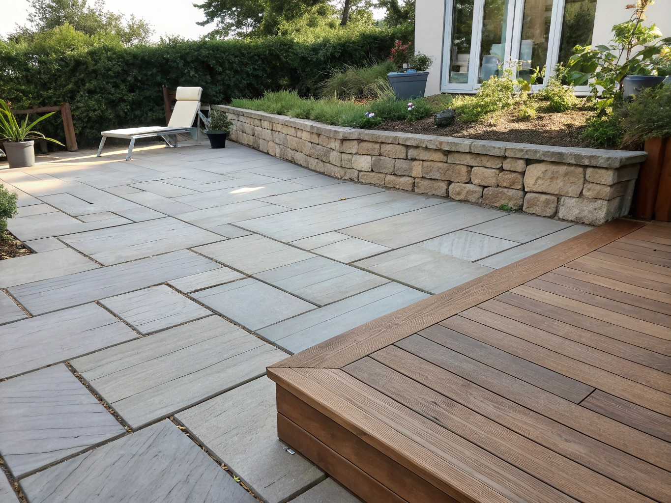 Outdoor Living Space with Pavers